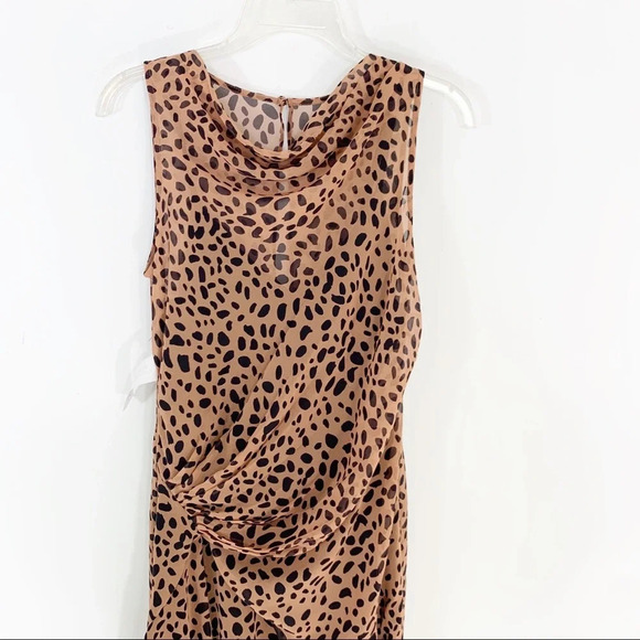 FAME AND PARTNERS Animal Print Midi Dress Size 2 NWT - Picture 10 of 14